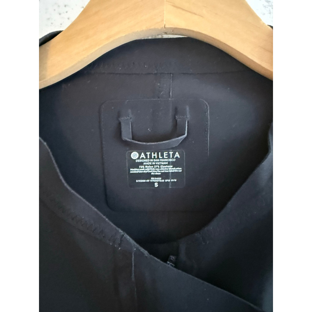 Athleta Stellar Jacket Black Size Small RATED UPF 50+ PACKABLE - Picture 5 of 5